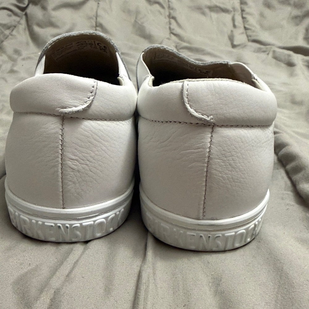 NWOB Birkenstock QO 400 White Leather Slipons - Picture 5 of 9